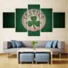 Boston Celtics Basketball 1 - Sport 5 Panel Canvas Art Wall Decor