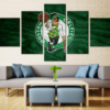 Boston Celtics Team Basketball - Sport 5 Panel Canvas Art Wall Decor
