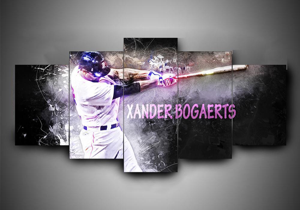 Boston Red Sox 3 - Sport 5 Panel Canvas Art Wall Decor Boston Red Sox 3 - Sport 5 Panel Canvas Art Wall Decor