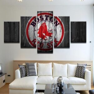 Boston Red Sox 4 - Sport 5 Panel Canvas Art Wall Decor