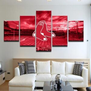 Boston Red Sox 7 -Sport 5 Panel Canvas Art Wall Decor