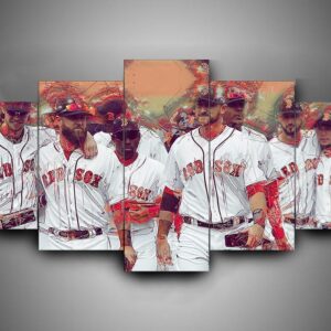 Boston Red Sox 8 - Sport 5 Panel Canvas Art Wall Decor