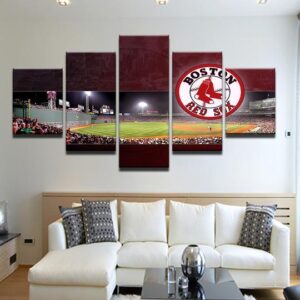 Boston Red Sox Fenway Park 2 - Sport 5 Panel Canvas Art Wall Decor