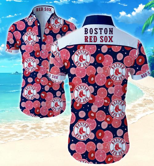 Boston Red Sox Hawaiian Shirt Summer Button Up Boston Red Sox Hawaiian Shirt Summer Button Up