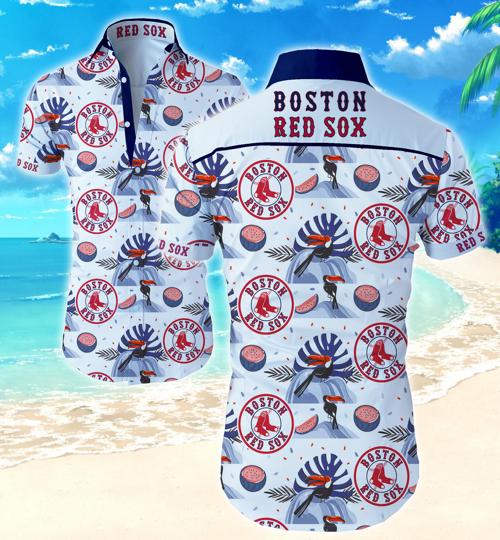 Boston Red Sox Hawaiian Shirt Summer Button Up Boston Red Sox Hawaiian Shirt Summer Button Up