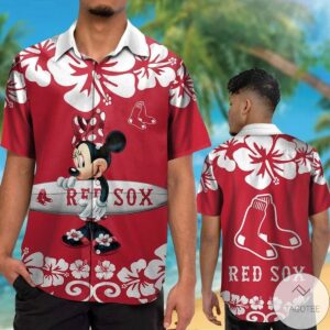 Boston Red Sox Minnie Mouse Hawaiian Shirt