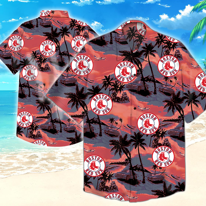 Boston Red Sox Mlb Hawaiian Shirt Summer Button Up Boston Red Sox Mlb Hawaiian Shirt Summer Button Up