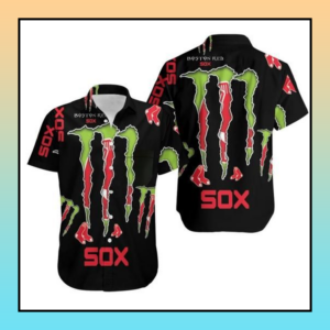 Boston Red Sox Monster Energy Hawaiian Shirt