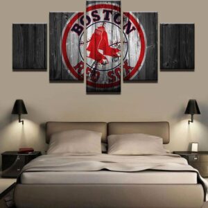 Boston Red Sox Sports Team - Sport 5 Panel Canvas Art Wall Decor