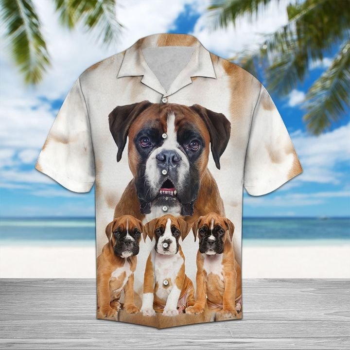 Boxer Great Hawaiian Shirt Summer Button Up Boxer Great Hawaiian Shirt Summer Button Up