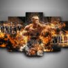 Boxing - Deontay Wilder - Sport 5 Panel Canvas Art Wall Decor