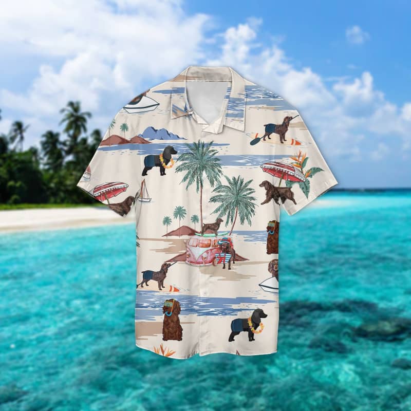 Boykin Spaniel Beach Hawaiian Shirt Boykin Spaniel Beach Hawaiian Shirt