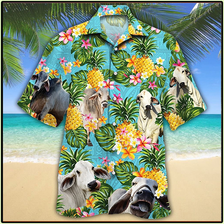 Brahman Cattle Hawaiian Shirt Brahman Cattle Hawaiian Shirt