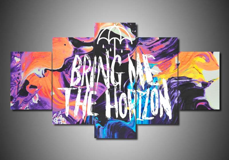 Bring Me The Horizon - Music 5 Panel Canvas Art Wall Decor Bring Me The Horizon - Music 5 Panel Canvas Art Wall Decor