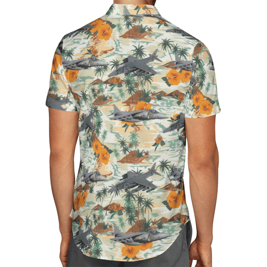 British Aerospace Harrier Ii Hawaiian Shirt British Aerospace Harrier Ii Hawaiian Shirt