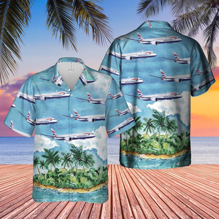 British Airways Plane Hawaiian Shirt British Airways Plane Hawaiian Shirt