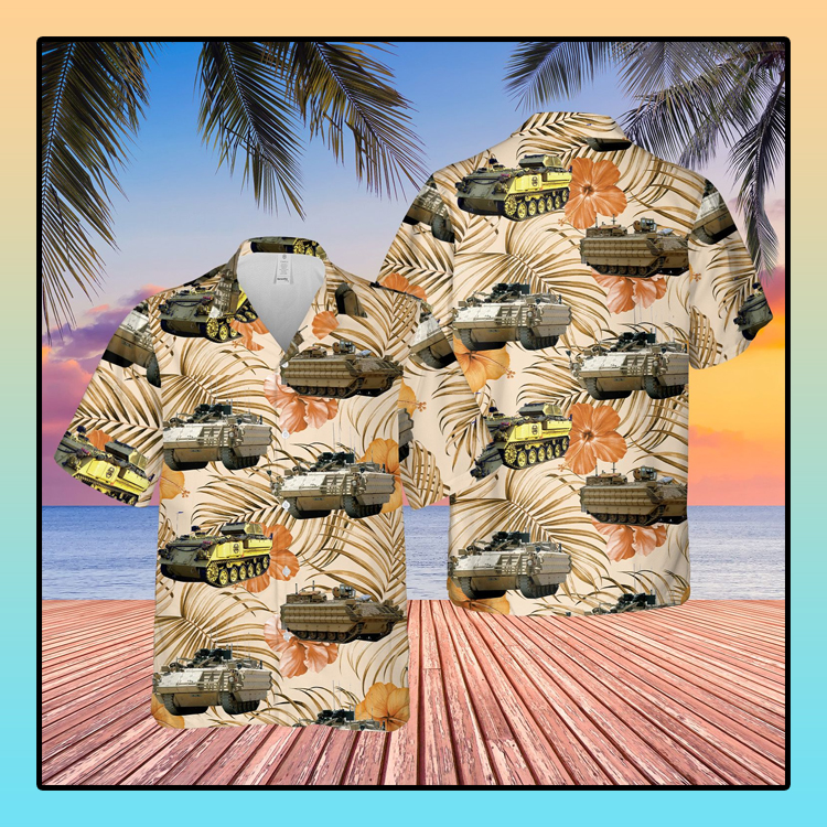 British Army Bulldog Fv430 Compat Vehicle Hawaiian Shirt British Army Bulldog Fv430 Compat Vehicle Hawaiian Shirt