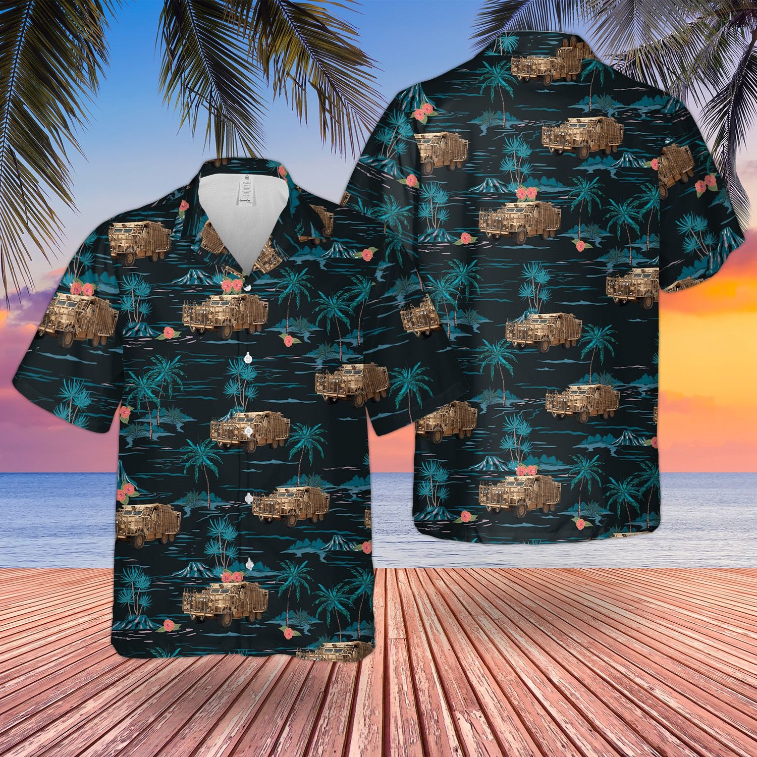 British Army Mastiff Ppv Protected Patrol Vehicle Hawaiian Shirt British Army Mastiff Ppv Protected Patrol Vehicle Hawaiian Shirt