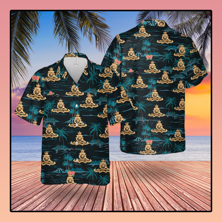 British Army Royal Atillery Hawaiian Shirt British Army Royal Atillery Hawaiian Shirt