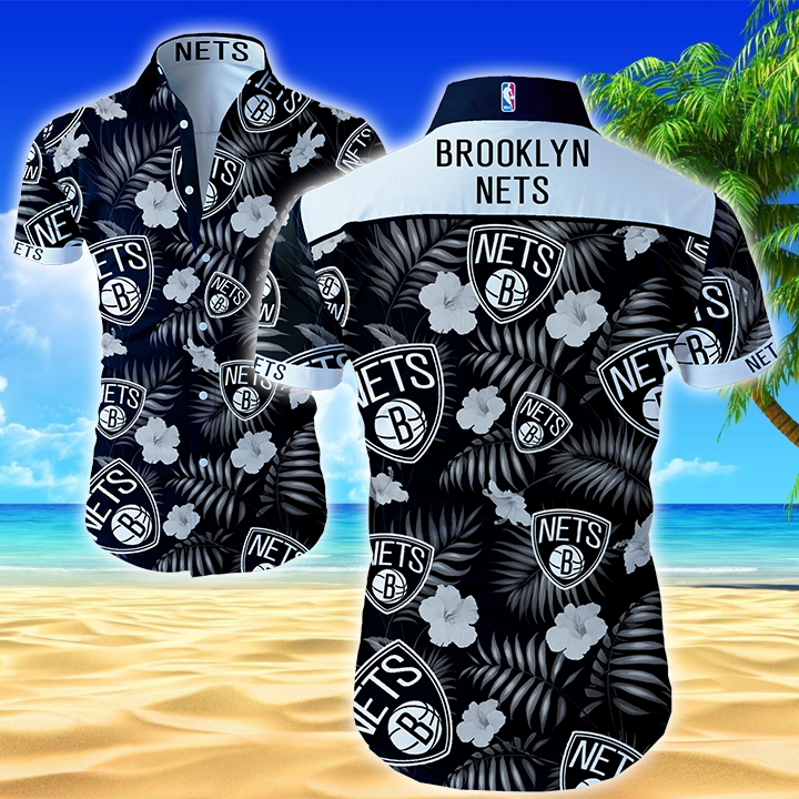 Brooklyn Nets Hawaiian Shirt Summer Button Up Brooklyn Nets Hawaiian Shirt Summer Button Up