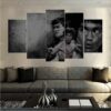 Bruce Lee Enter The Dragon 2 - Movie 5 Panel Canvas Art Wall Decor