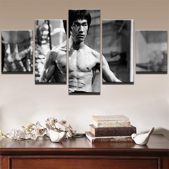 Bruce Lee Enter The Dragon - Movie 5 Panel Canvas Art Wall Decor Bruce Lee Enter The Dragon - Movie 5 Panel Canvas Art Wall Decor