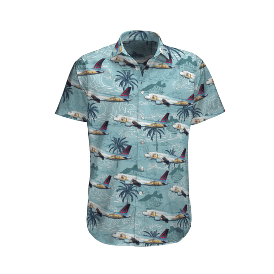 Brussels Airlines Airbus A320-214 Hawaiian Shirt Brussels Airlines Airbus A320-214 Hawaiian Shirt