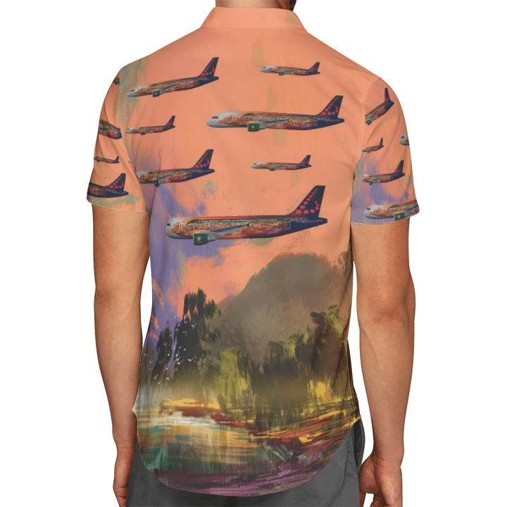 Brussels Airlines Airbus A320 Tomorrowland Hawaiian Shirt Brussels Airlines Airbus A320 Tomorrowland Hawaiian Shirt