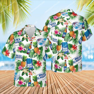 Bud Light Beer And Summer Party All Over Print Hawaiian Shirt