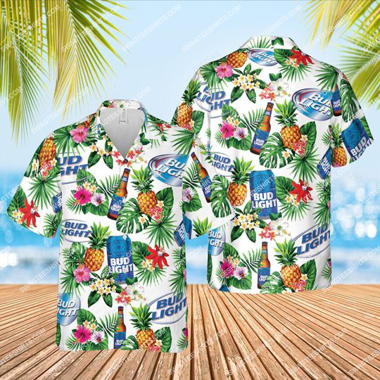 Bud Light Beer And Summer Party All Over Print Hawaiian Shirt Bud Light Beer And Summer Party All Over Print Hawaiian Shirt