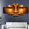 Buddha 11- Religion 5 Panel Canvas Art Wall Decor