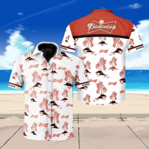 Budweiser Beer Hawaiian Shirt Budweiser Beer Hawaiian Shirt
