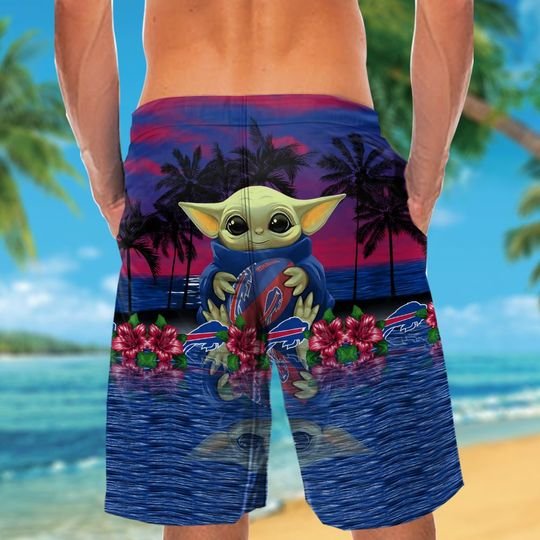 Buffalo Bills And Baby Yoda Hawaiian Shirt Short Buffalo Bills And Baby Yoda Hawaiian Shirt Short