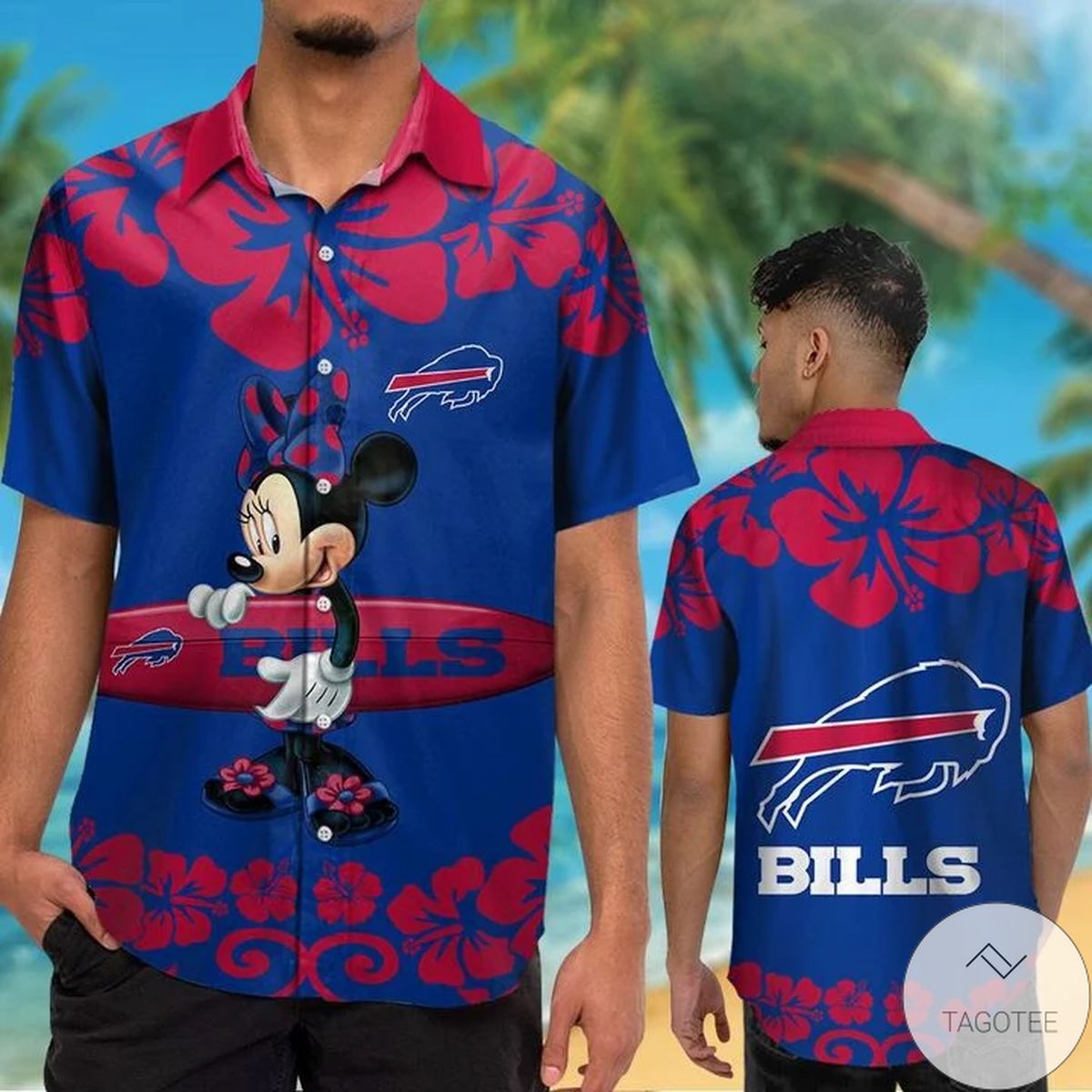 Buffalo Bills & Minnie Mouse Hawaiian Shirt Buffalo Bills & Minnie Mouse Hawaiian Shirt