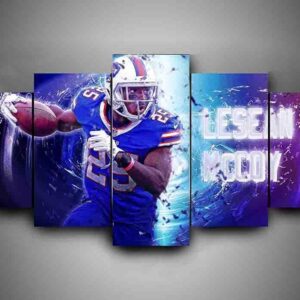 Buffalo Bills - Lesean Mccoy - Sport 5 Panel Canvas Art Wall Decor