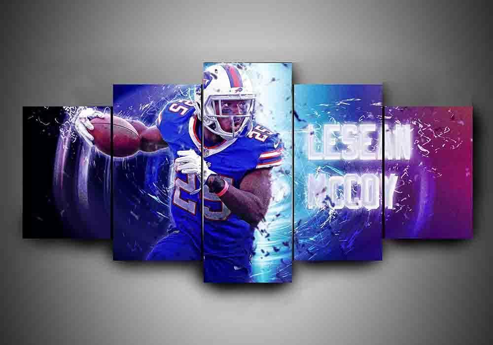 Buffalo Bills - Lesean Mccoy - Sport 5 Panel Canvas Art Wall Decor Buffalo Bills - Lesean Mccoy - Sport 5 Panel Canvas Art Wall Decor