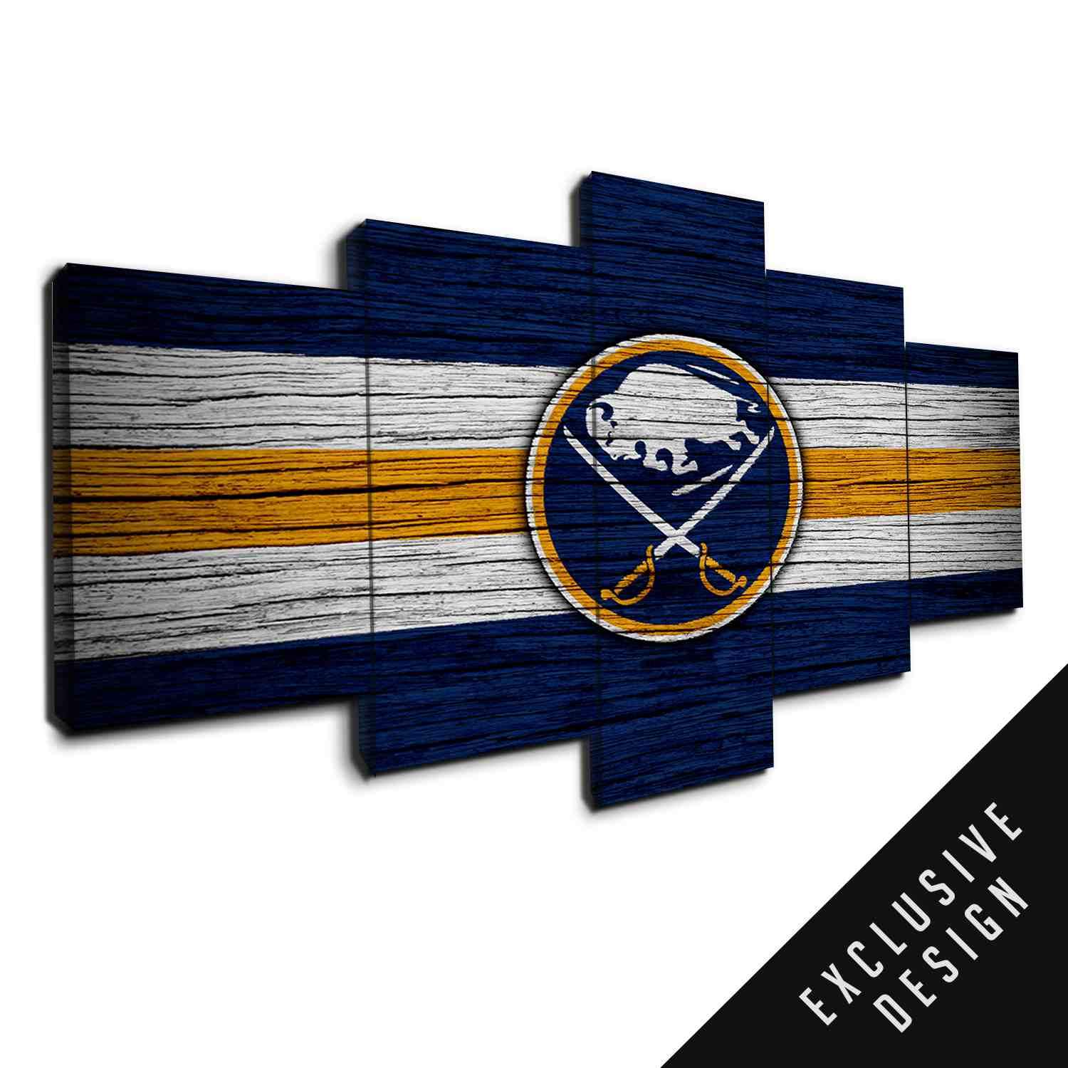Buffalo Sabres - Sport 5 Panel Canvas Art Wall Decor Buffalo Sabres - Sport 5 Panel Canvas Art Wall Decor