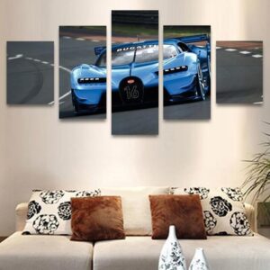 Bugatti Chiron 2 - Automative 5 Panel Canvas Art Wall Decor