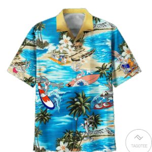 Bugs Bunny Summer Vacation Hawaiian Shirt