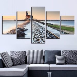 Building Stones - Space 5 Panel Canvas Art Wall Decor