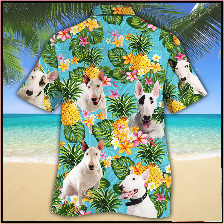 Bull Terrier Dog Pineapple Hawaiian Shirt Bull Terrier Dog Pineapple Hawaiian Shirt