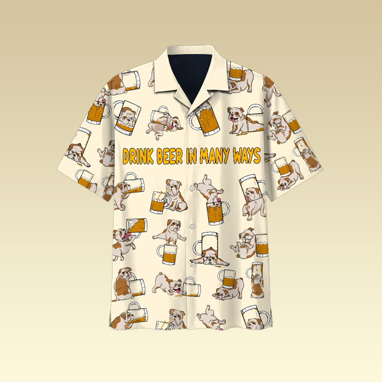 Bulldog Beer Hawaiian Shirt Bulldog Beer Hawaiian Shirt