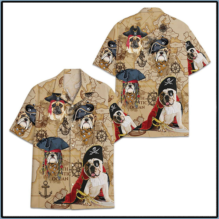 Bulldog Pirates Hawaiian Shirt Bulldog Pirates Hawaiian Shirt