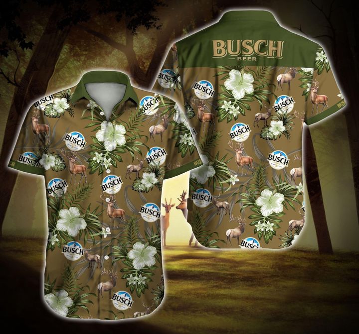 Busch Beer Deer Hawaiian Shirt Busch Beer Deer Hawaiian Shirt