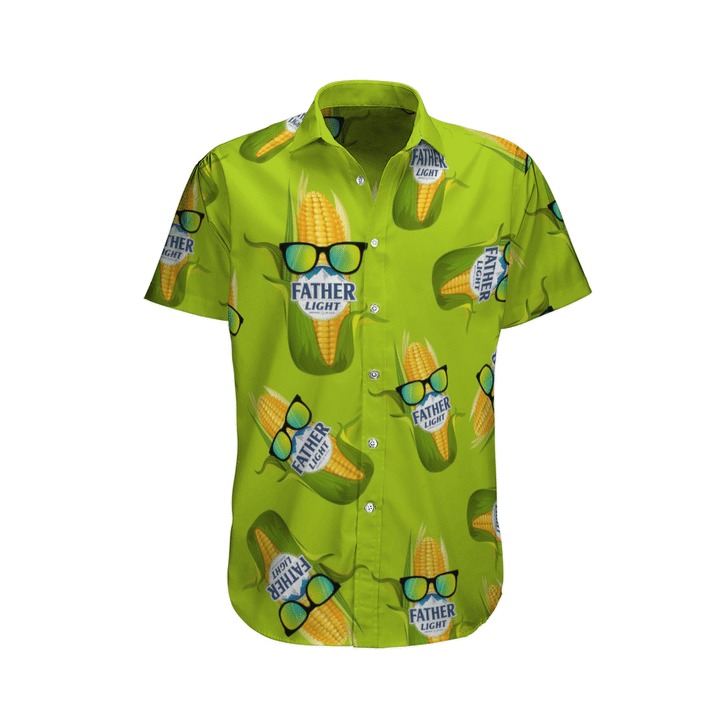 Busch Father Light Corn Glasses Hawaiian Shirt Busch Father Light Corn Glasses Hawaiian Shirt