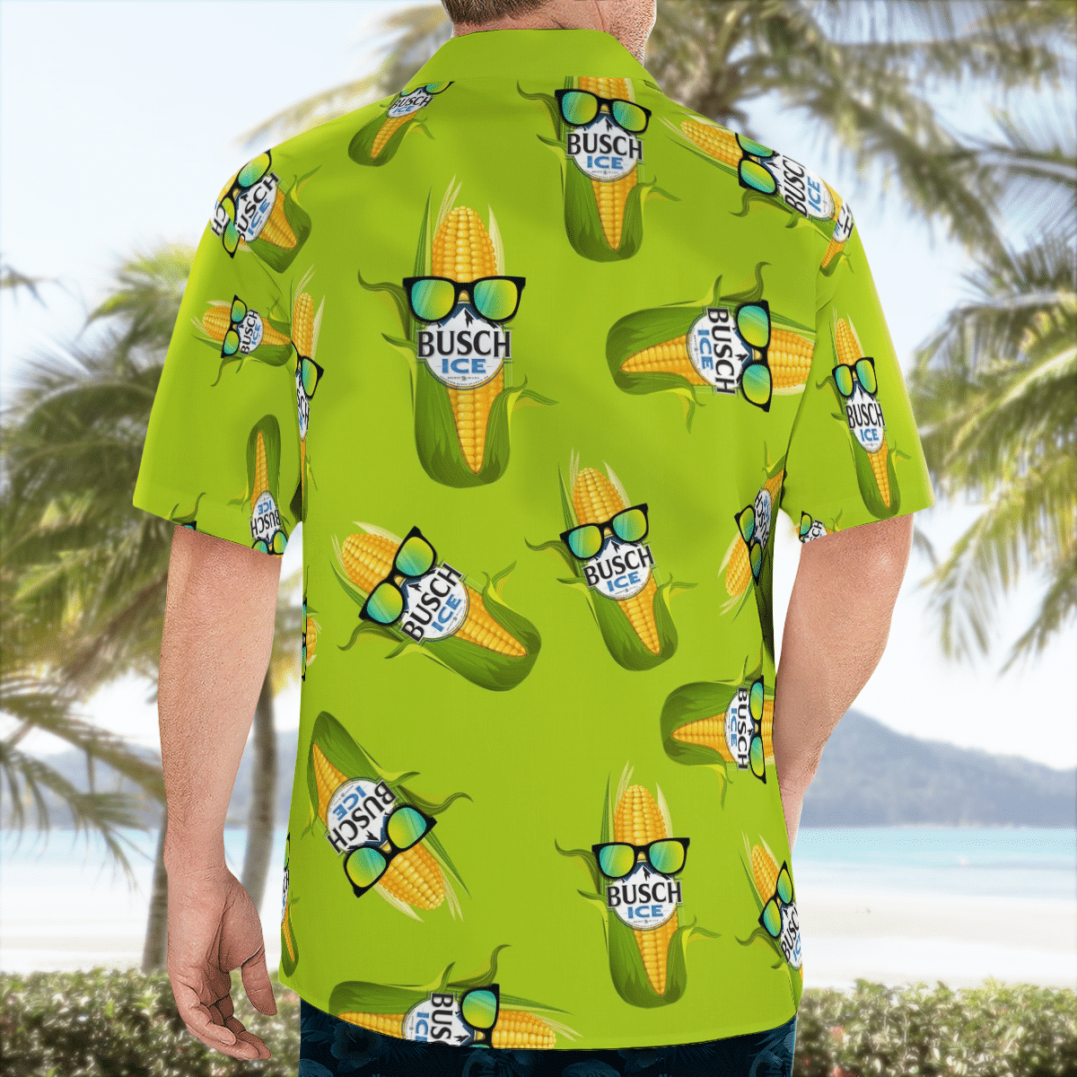 Busch Ice Corn Hawaiian Shirt Busch Ice Corn Hawaiian Shirt