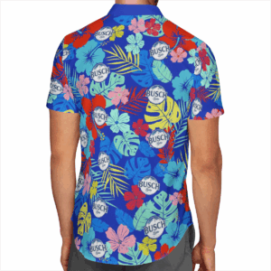 Busch Latte Hibiscus Hawaiian Shirt