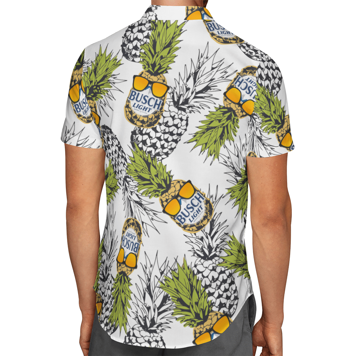 Busch Light Pineapple Hawaiian Shirt Busch Light Pineapple Hawaiian Shirt