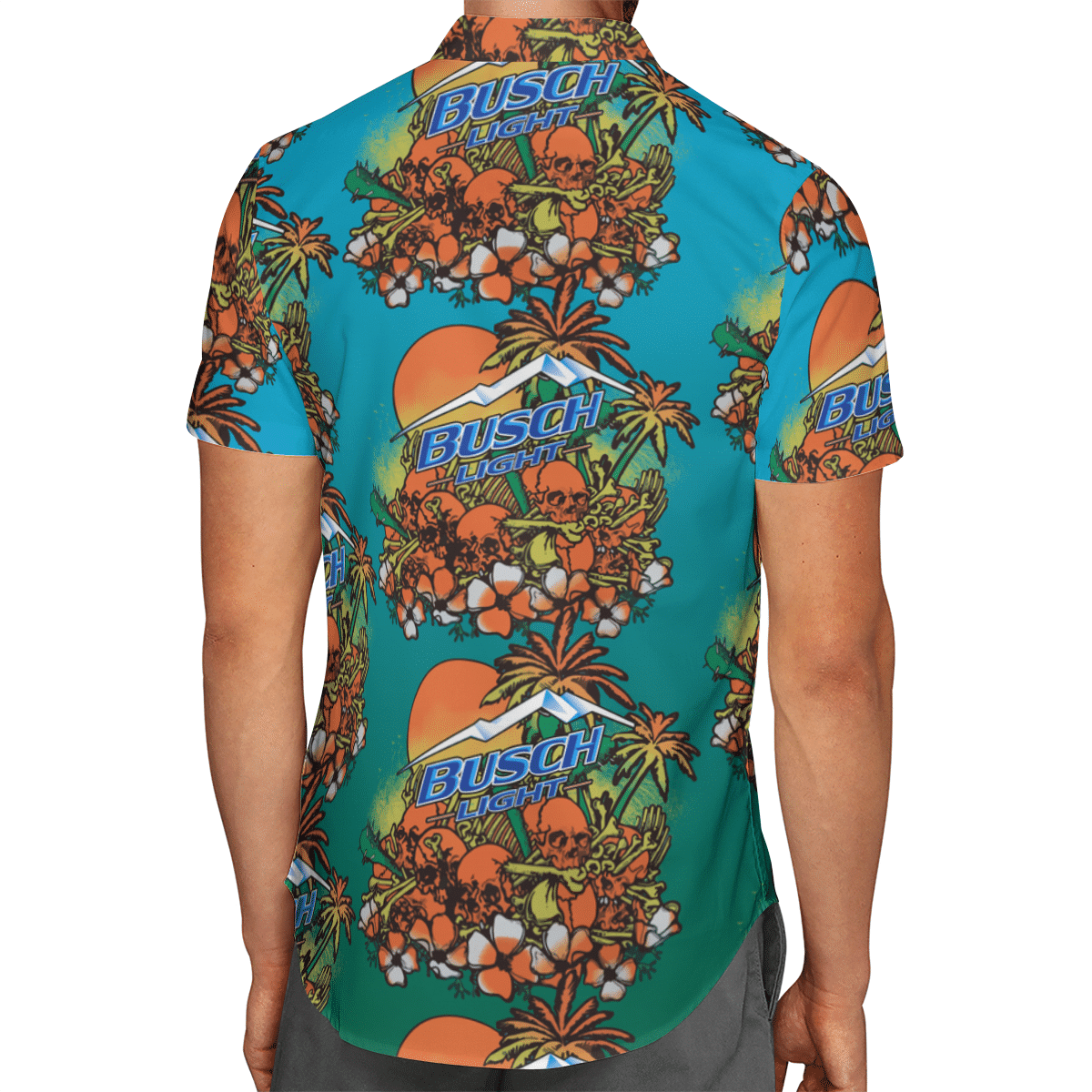 Busch Light Skull Island Hawaiian Shirt Busch Light Skull Island Hawaiian Shirt