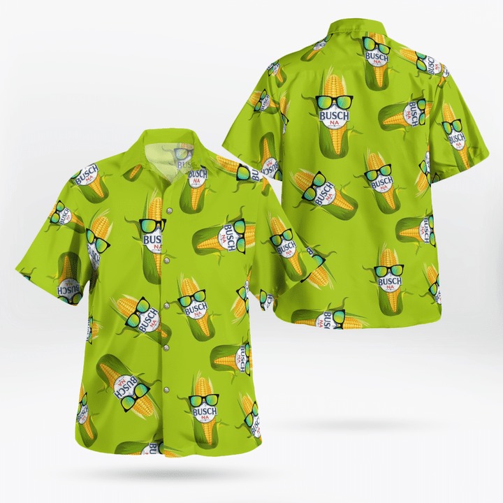 Busch Na Corn Glasses Hawaiian Shirt Busch Na Corn Glasses Hawaiian Shirt